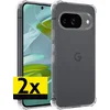 Image de Hoesje - 2 Stuks - Geschikt voor Google Pixel 10 - Sterk & Shockproof - Siliconen Case - Back Cover - Telefoon Hoes Shock Proof - Telefoonhoesjes - Transparant
