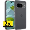 Image de Hoesje - 2 Stuks - Geschikt voor Google Pixel 10 - Sterk & Shockproof - Case Siliconen - Back Cover - Telefoon Hoes - Telefoonhoesjes - Transparant