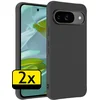 Image de Hoesje - 2 Stuks - Geschikt voor Google Pixel 10 - Sterk & Shockproof - Case Siliconen - Back Cover - Telefoon Hoes - Telefoonhoesjes - Zwart