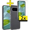 Image de Hoesje - Met 2x Screenprotector - Geschikt voor Google Pixel 10 Pro - Sterk & Shockproof - Back Cover - Siliconen Case - Telefoon Hoes - Telefoonhoesjes - Transparant