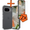 Image de Hoes - Met Screenprotector - 2 Stuks - Geschikt voor Google Pixel 10 - Sterk & Shockproof - Siliconen Case - Back Cover - Telefoon Hoes - Shock Proof - Transparant