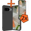 Image de Hoes - Met 2x Screenprotector - Geschikt voor Google Pixel 10 - Sterk & Shockproof - Back Cover - Siliconen Case - Telefoon Hoes - Zwart