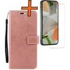 Image de Hoes - Met Screenprotector - Geschikt voor Google Pixel 10 - Luxe Pasjeshouder - Bookcase Portemonee - Flip Case - Kunstleer Book Case - Flipcase - Book Cover - Walletcase - PortemonneeHoes - Rosé goud