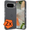 Image de Hoes - 2 Stuks - Geschikt voor Google Pixel 10 Pro - Sterk & Shockproof - Case Siliconen - Back Cover - Telefoon Hoes - Transparant