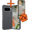 Image de Hoes - Met 2x Screenprotector - Geschikt voor Google Pixel 10 Pro - Sterk & Shockproof - Back Cover - Siliconen Case - Telefoon Hoes - Transparant