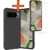 Image de Hoes - Met Screenprotector - Geschikt voor Google Pixel 10 Pro XL - Sterk & Shockproof - Back Cover - Siliconen Case - Telefoon Hoes - Zwart