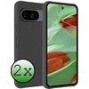 Image de Hoesje 2 Stuks - Geschikt voor Google Pixel 10 - Sterk & Shockproof - Case Siliconen - Back Cover - Telefoon Hoes - Zwart