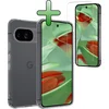 Image de Hoesje Met Screenprotector - Geschikt voor Google Pixel 10 - Sterk & Shockproof - Back Cover - Siliconen Case - Telefoon Hoes - Transparant