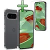 Image de Hoesje Met Screenprotector - Geschikt voor Google Pixel 10 Pro - Sterk & Shockproof - Siliconen Case - Back Cover - Telefoon Hoes - Shock Proof - Transparant