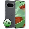 Image de Hoesje 2 Stuks - Geschikt voor Google Pixel 10 Pro - Sterk & Shockproof - Case Siliconen - Back Cover - Telefoon Hoes - Transparant