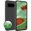 Image de Hoesje 2 Stuks - Geschikt voor Google Pixel 10 Pro - Sterk & Shockproof - Case Siliconen - Back Cover - Telefoon Hoes - Zwart