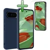 Image de Hoesje 2 Stuks - Geschikt voor Google Pixel 10 Pro XL - Sterk & Shockproof - Case Siliconen - Back Cover - Telefoon Hoes - Donkerblauw