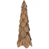 Image de vidaXL - Kerstboom - met - standaard - Bruin - 80 - cm - Massief - teakhout