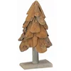 Image de vidaXL - Kerstboom - met - standaard - Bruin - 61 - cm - Massief - teakhout