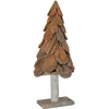 Image de vidaXL - Kerstboom - met - standaard - Bruin - 91 - cm - Massief - teakhout