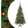 Image de vidaXL - Kunstmatige - Hinged - Kerstboom - met - 150 - LED - Groen - 120 - cm - PE - en - PVC