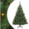 Image de vidaXL - Kunstkerstboom - met - 150 - LED - met - standaard - Groen - 120 - cm - PE - en - PVC