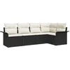 Image de vidaXL - Tuinbank - Set - met - opslag - 5 - pcs - Zwart - poly - rattan