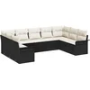Image de vidaXL - Tuinbank - Set - met - opslag - 9 - pcs - Zwart - poly - rattan