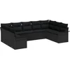 Image de vidaXL - Tuinbank - Set - met - opslag - 9 - pcs - Zwart - poly - rattan