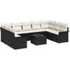 Image de vidaXL - Tuinbank - Set - met - opslag - 10 - pcs - Bruin - poly - rattan