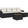 Image de vidaXL - Tuinbank - Set - met - opslag - 6 - pcs - Bruin - poly - rattan