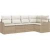 Image de vidaXL - Tuinbank - Set - met - opslag - 5 - pcs - Beige - poly - rattan
