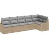 Image de vidaXL - Tuinbank - Set - met - opslag - 6 - pcs - Beige - poly - rattan