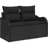 Image de vidaXL - Tuinbank - Set - 10 - st - Zwart - poly - rattan