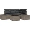 Image de vidaXL - Tuinbank - Set - met - opslag - Lichtgrijs - poly - rattan
