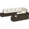 Image de vidaXL - Tuinbank - Set - met - opslag - Bruin - en - Crème - Poly - rattan