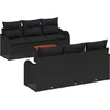 Image de vidaXL - Tuinbank - Set - met - opslag - 7 - pcs - Zwart - poly - rattan