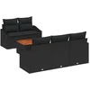 Image de vidaXL - Tuinbank - Set - met - opslag - 6 - pcs - Zwart - poly - rattan