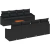 Image de vidaXL - Tuinbank - Set - met - opslag - 9 - pcs - Zwart - poly - rattan