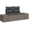 Image de vidaXL - Tuinbank - Set - met - opslag - 7 - pcs - Grijs - poly - rattan