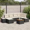Image de vidaXL - Tuinbank - Set - 7 - pcs - Zwart - en - wit