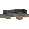 Image de vidaXL - Tuinbank - Set - 8 - pcs - Grijs