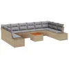 Image de vidaXL - Tuinbank - Set - met - opslag - 11 - pcs - beige - en - lichtgrijs