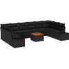 Image de vidaXL - Tuinbank - Set - met - opslag - 11 - pcs - Zwart