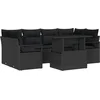 Image de vidaXL - Tuinbank - Set - met - opslag - 7 - pcs - Zwart - Poly - rattan