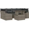Image de vidaXL - Tuinbank - Set - met - opslag - 7 - pcs - Grijs - Poly - rattan