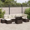 Image de vidaXL - Tuinbank - Set - met - opslag - 8 - pcs - Bruin - Poly - rattan