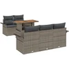 Image de vidaXL - Tuinbank - Set - met - opslag - 6 - pcs - Grijs - Poly - rattan