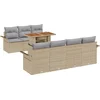 Image de vidaXL - Tuinbank - Set - met - opslag - 8 - pcs - Beige - Poly - rattan