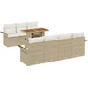 Image de vidaXL - Tuinbank - Set - met - opslag - 8 - pcs - Beige - Poly - rattan
