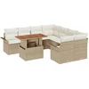 Image de vidaXL - Tuinbank - Set - met - opslag - 9 - pcs - Beige - Poly - rattan