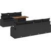 Image de vidaXL - Tuinbank - Set - met - opslag - 8 - pcs - Zwart - Poly - rattan