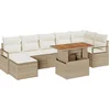 Image de vidaXL - Tuinbank - Set - met - opslag - 8 - pcs - Beige - Poly - rattan