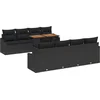 Image de vidaXL - Tuinbank - Set - met - opslag - 9 - pcs - Zwart - Poly - rattan
