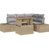 Image de vidaXL - Tuinbank - Set - met - opslag - 5 - pcs - Beige - Poly - rattan